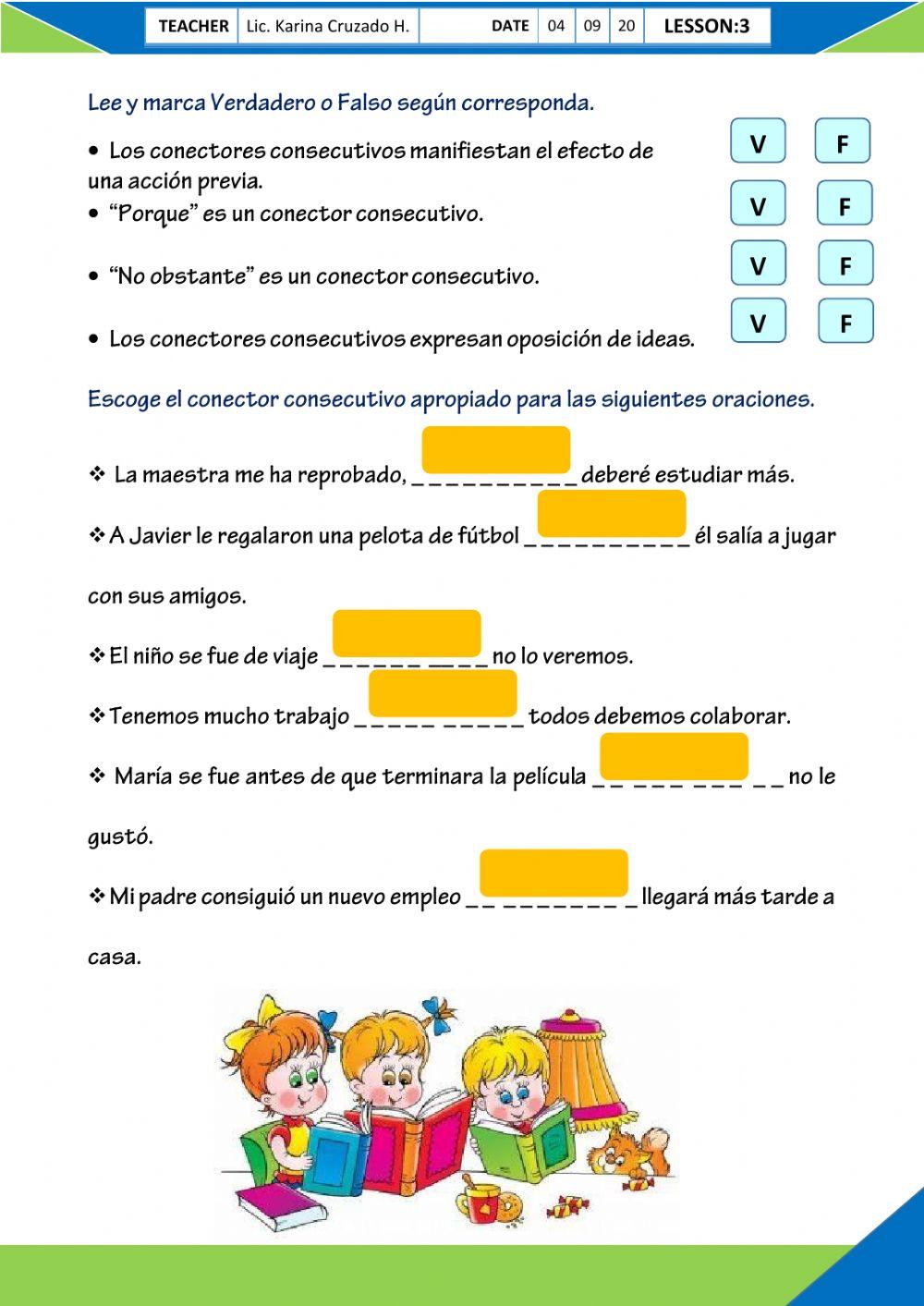 Conctores Consecutivos