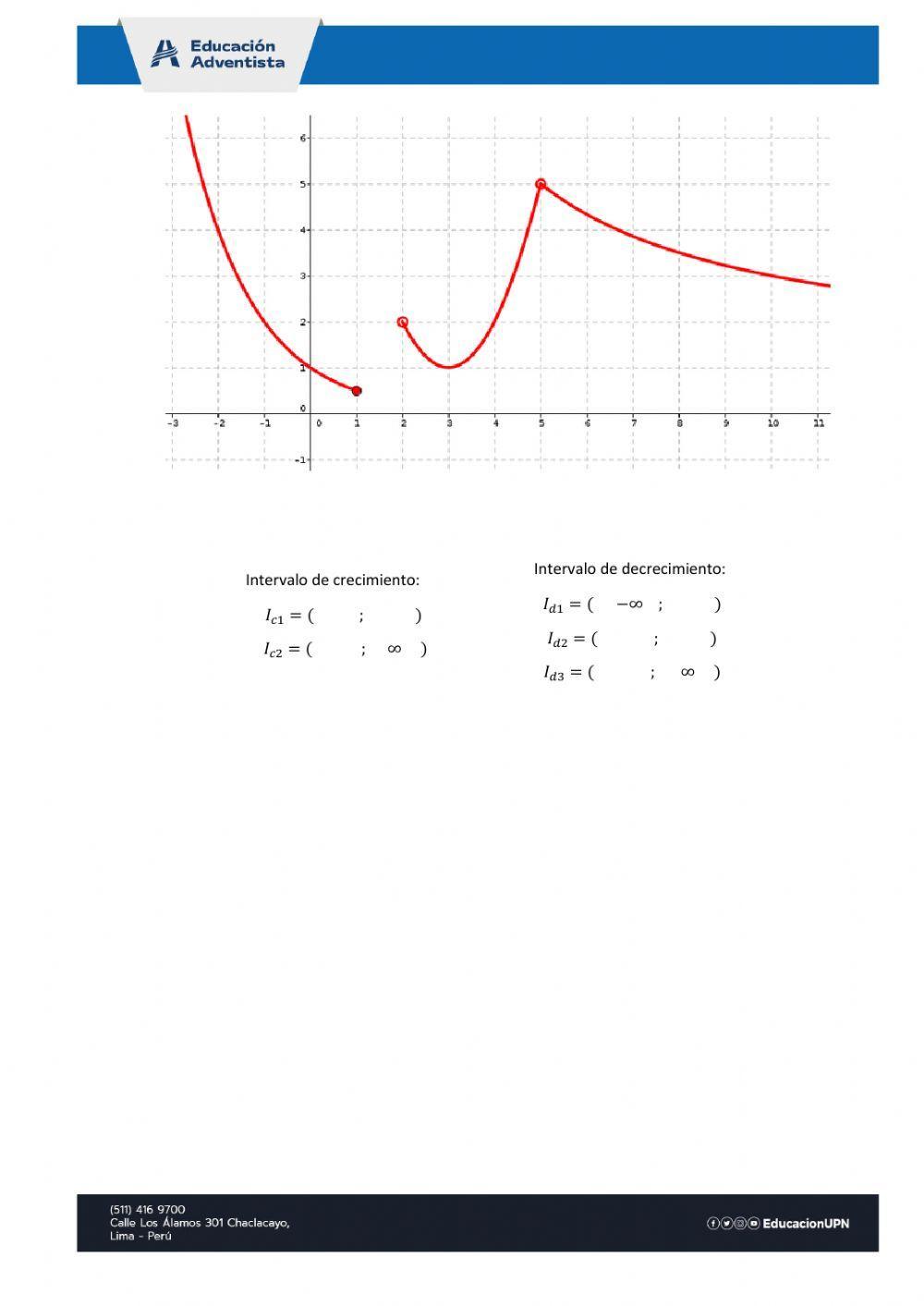 Funciones crecientes y decrecientes