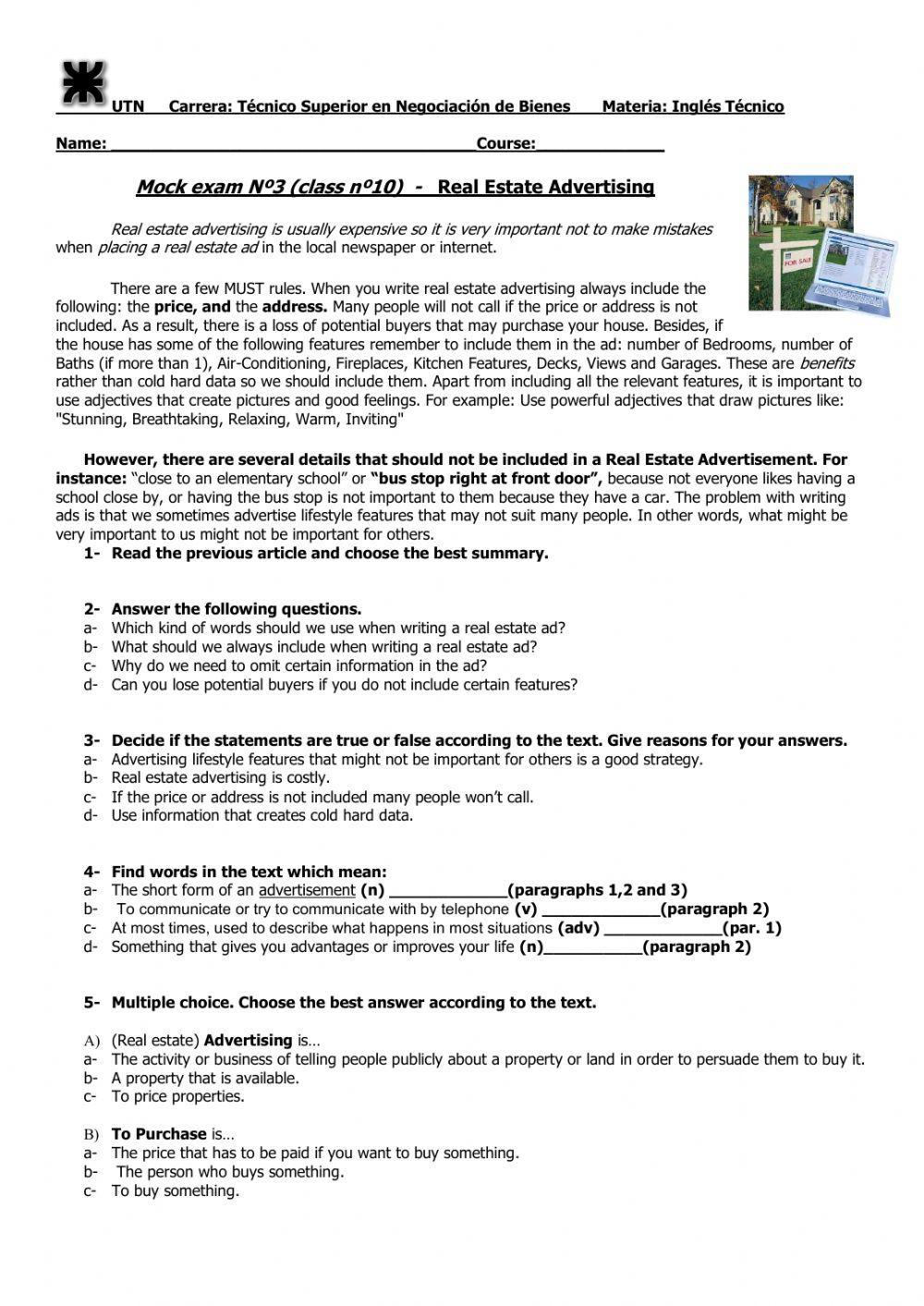 Real Estate Advertising