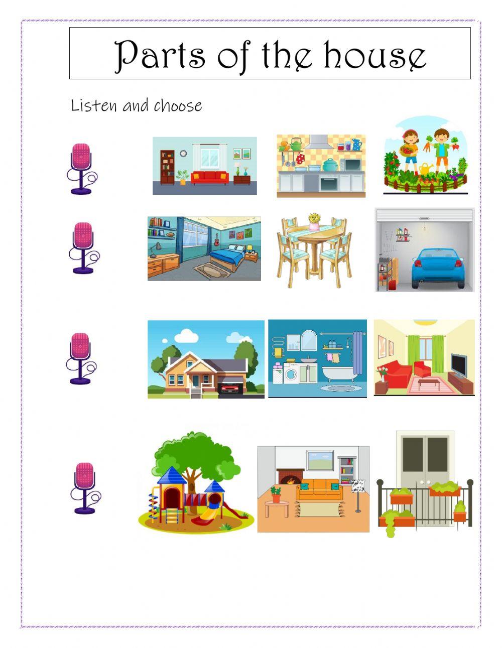 Parts of the house 1