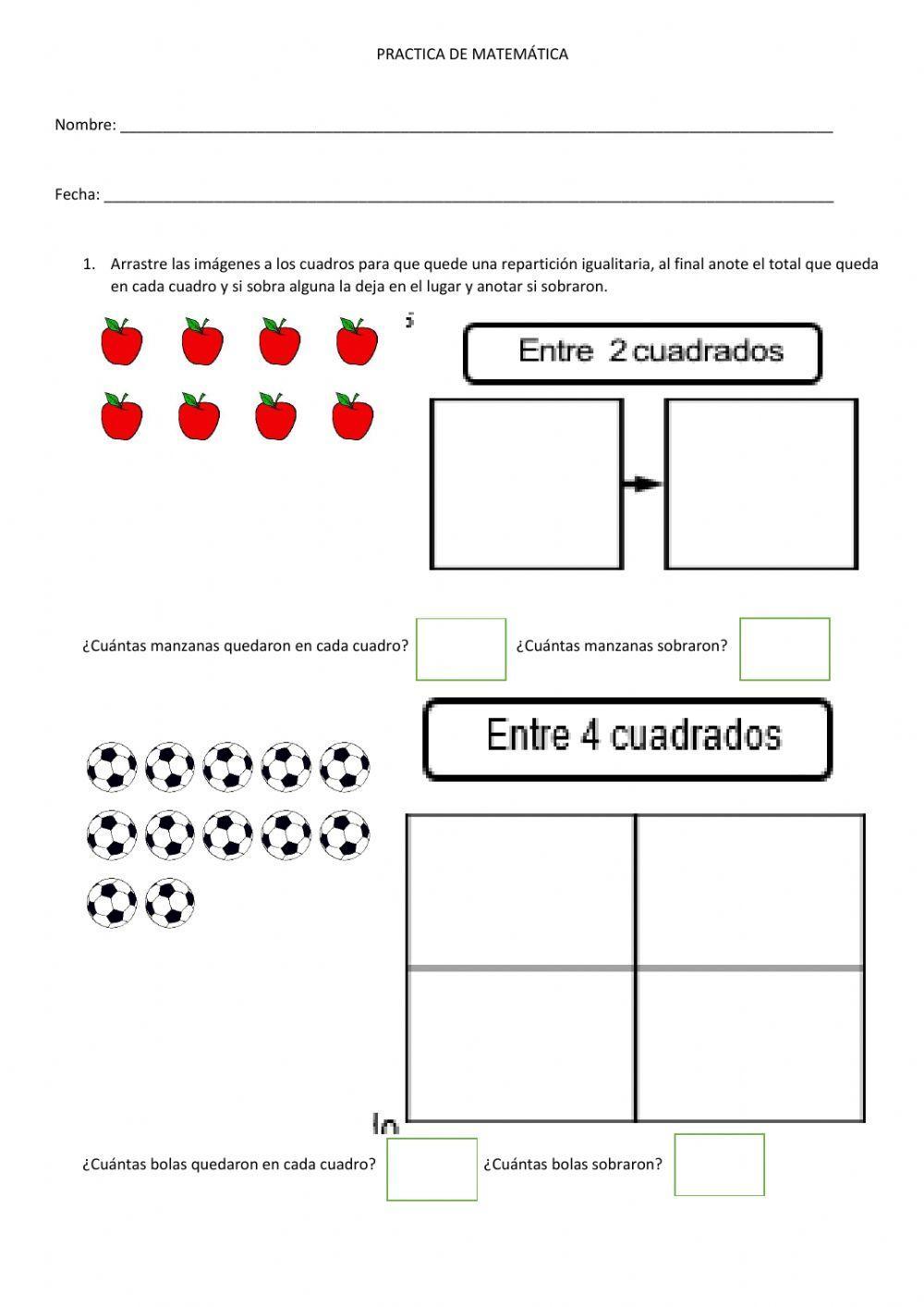 División como reparto