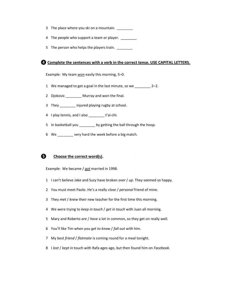 Quick Test File 5 (English File Intermediate - 3rd edition)