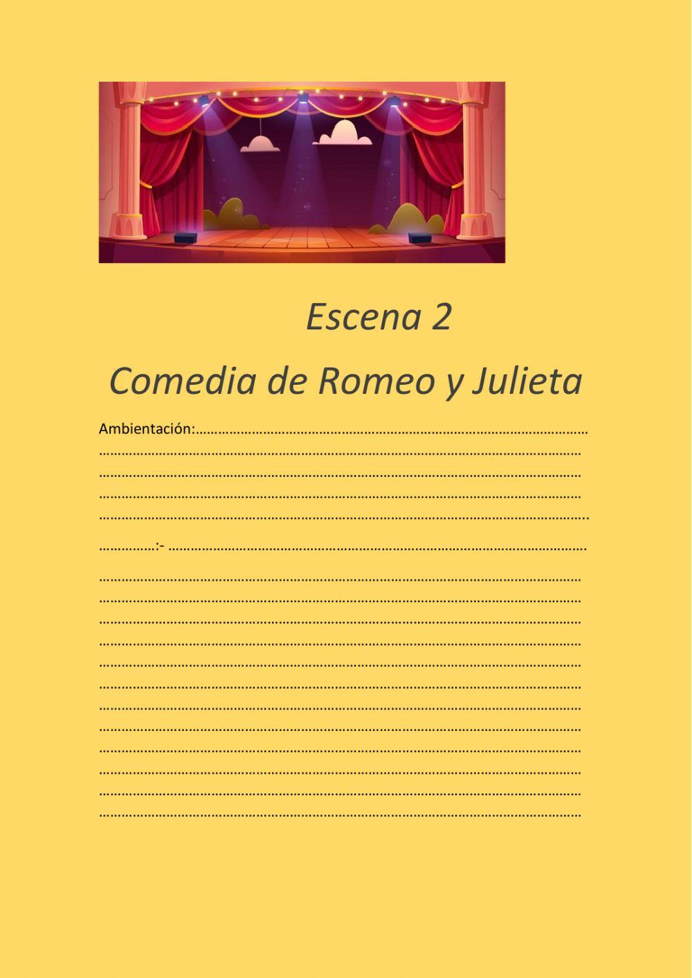Escena 2 de Comedia de Romeo y Julieta