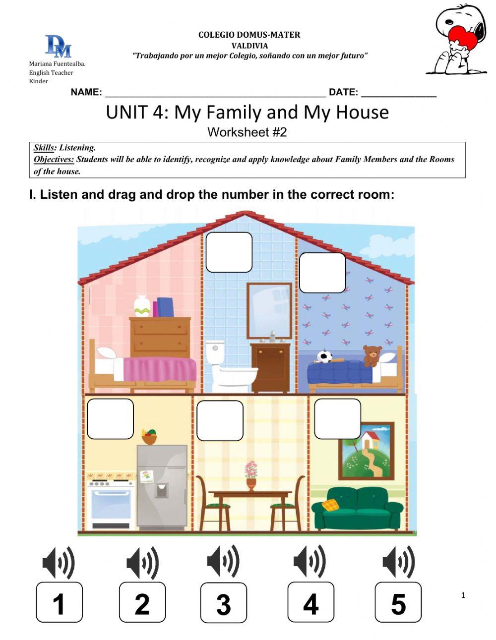 Unit 4: My Family and My House