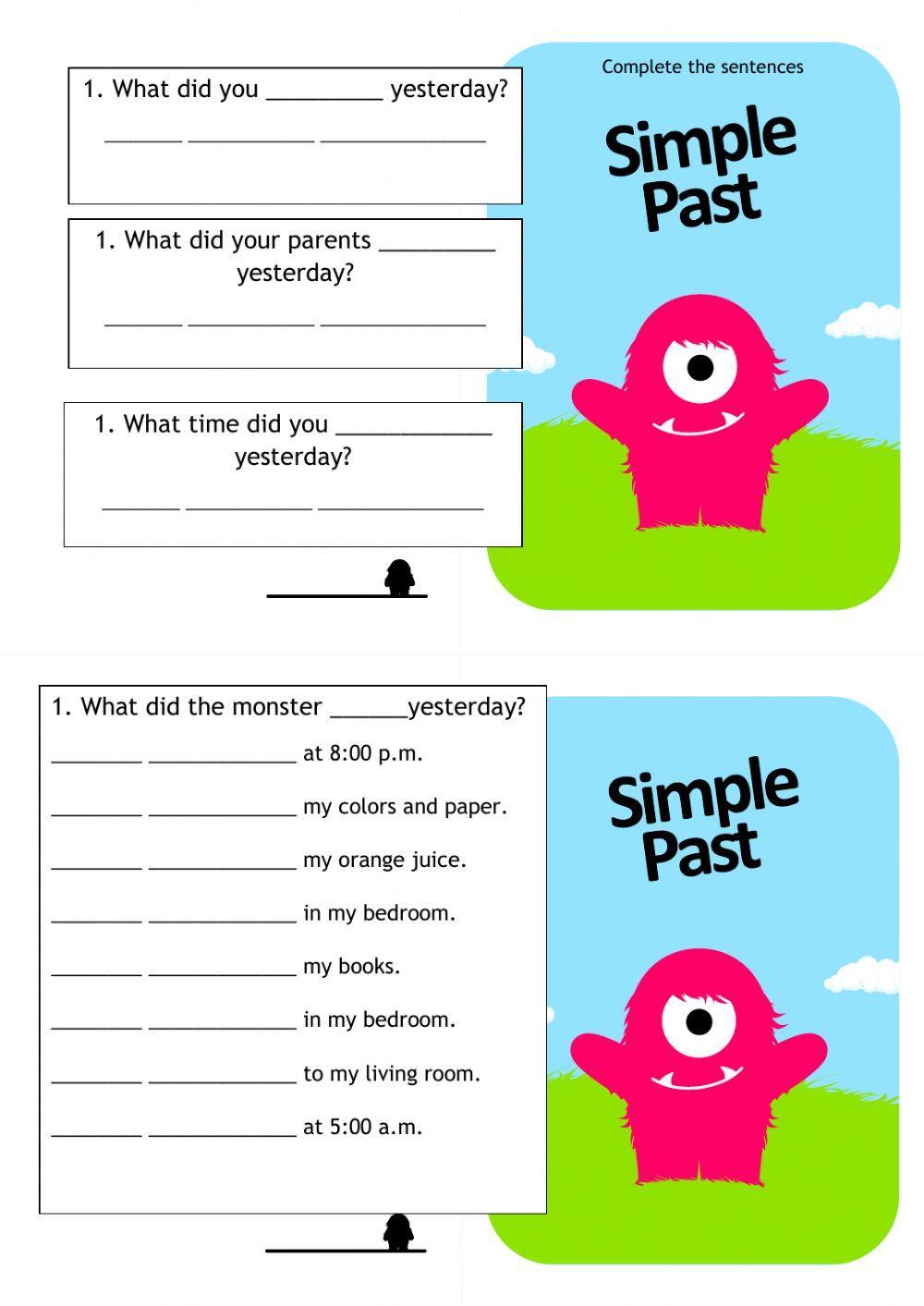 Simple past structure