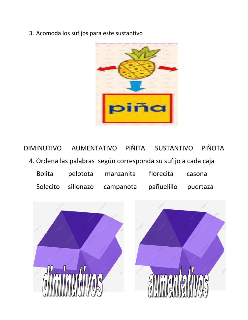 Sufijos del sustantivo