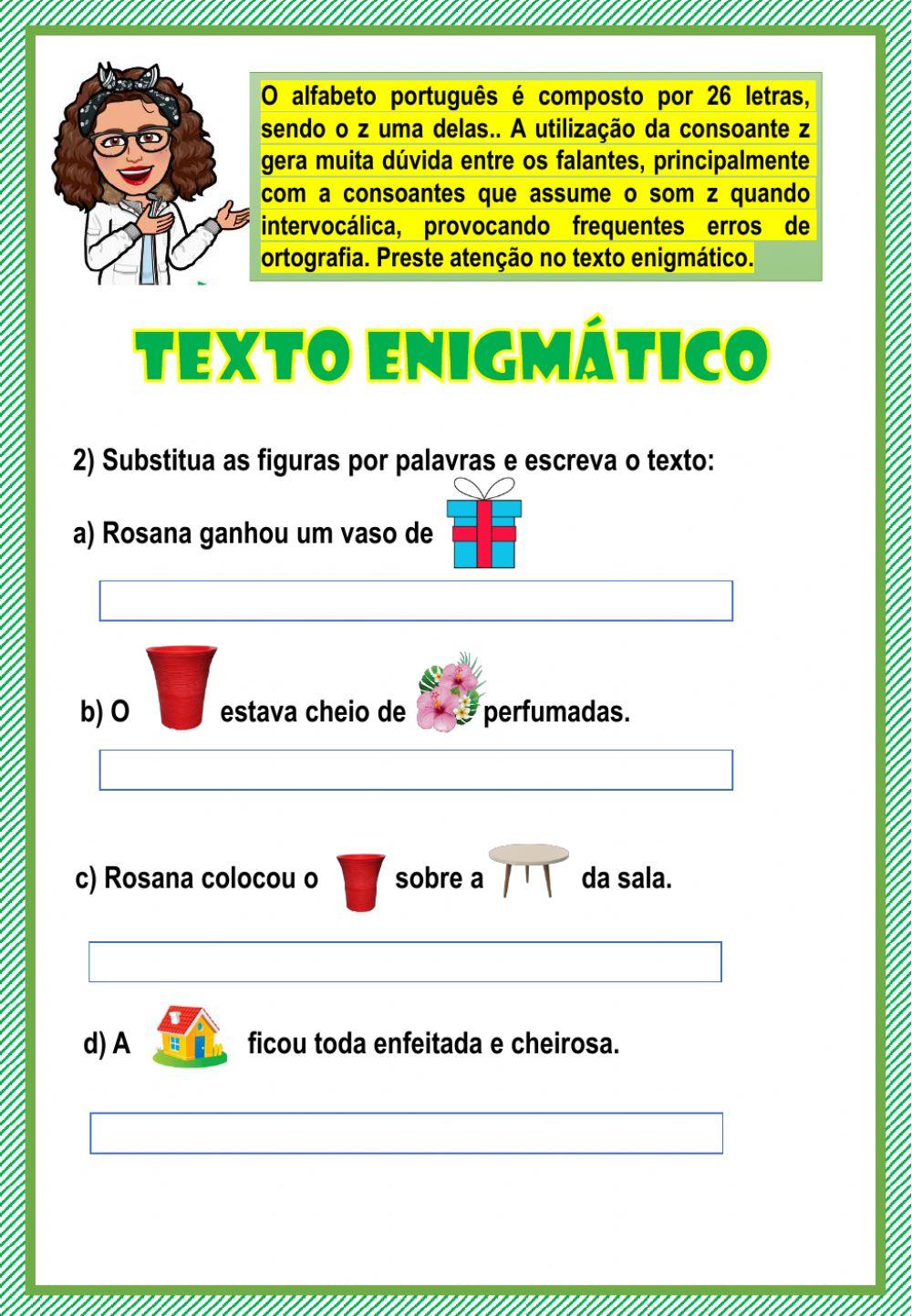 Casa-palavras e s com som e z.