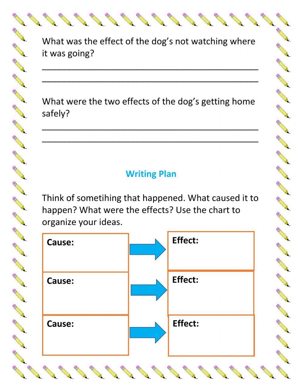 Cause and Effect Paragraph
