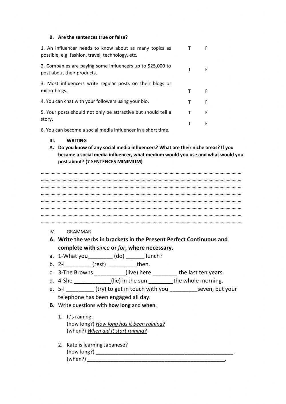 Level 3b midterm test