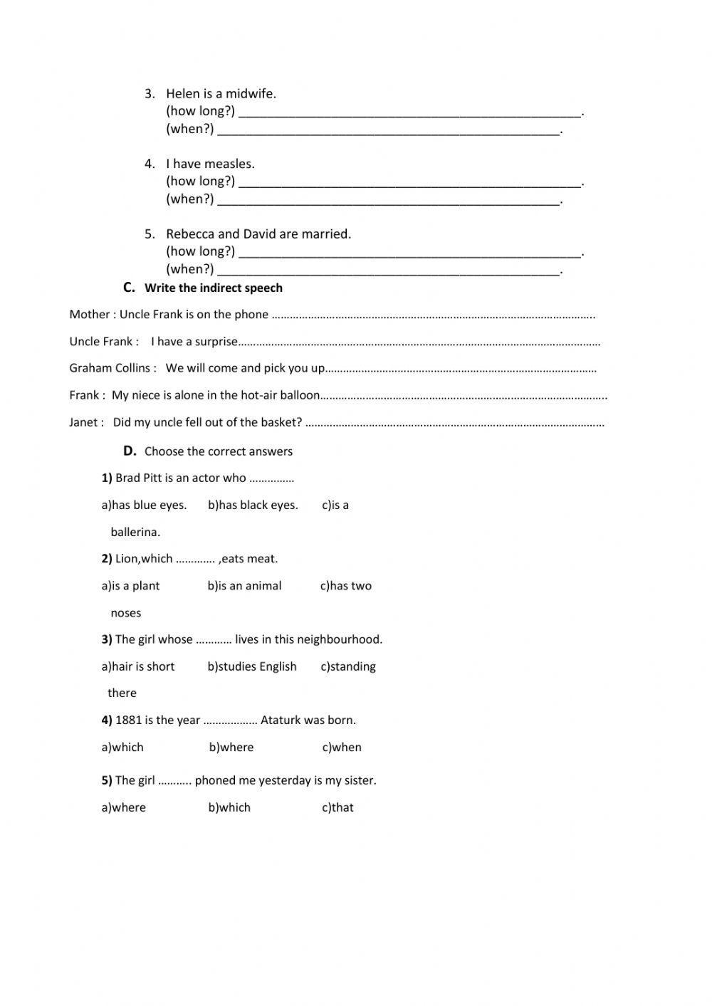 Level 3b midterm test