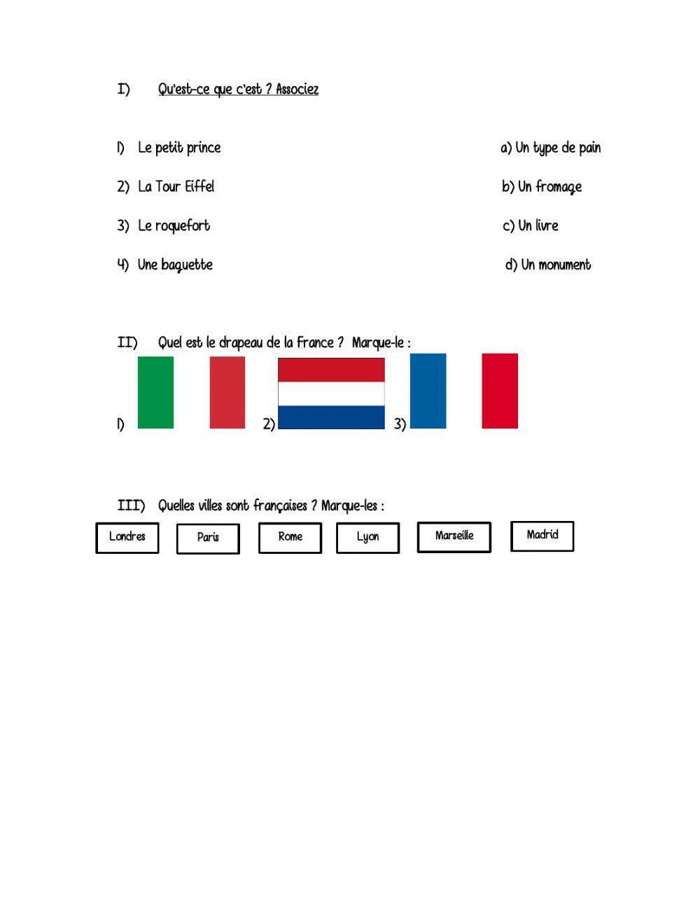 Associer les symboles aux noms