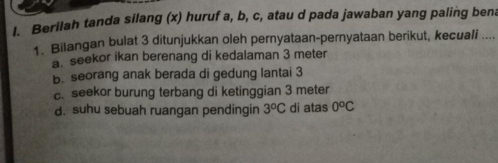 Matematika Bilangan bulat kelas 6