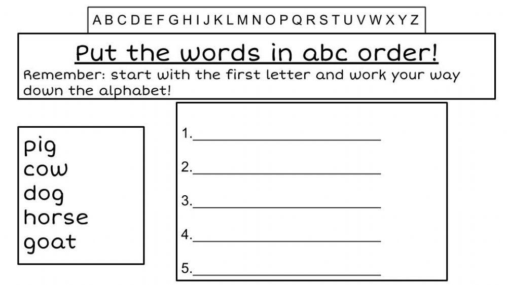 Type ABC order