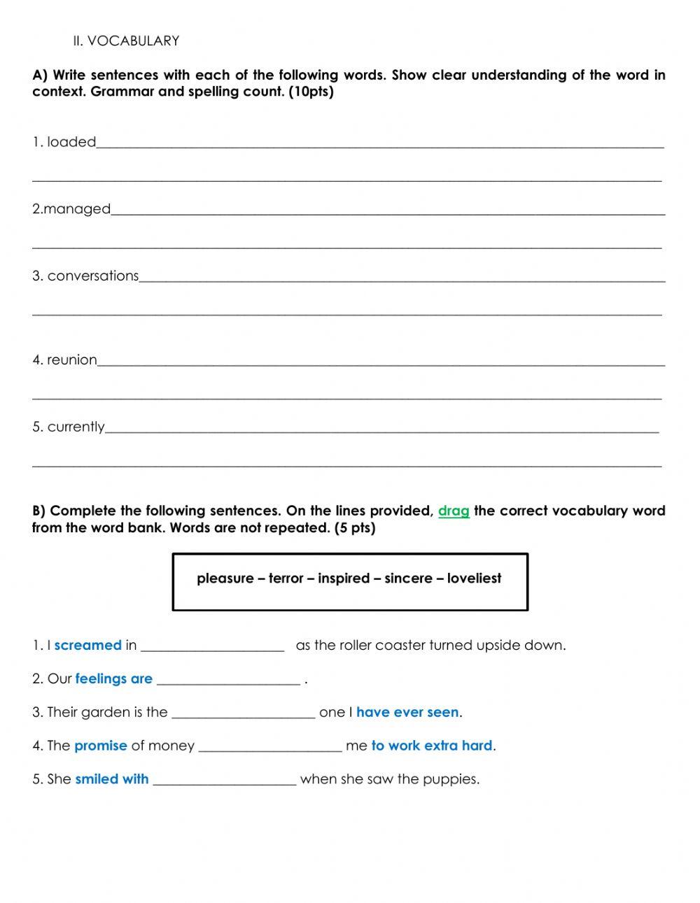 LA CP Week 30 and 31 Accomodations