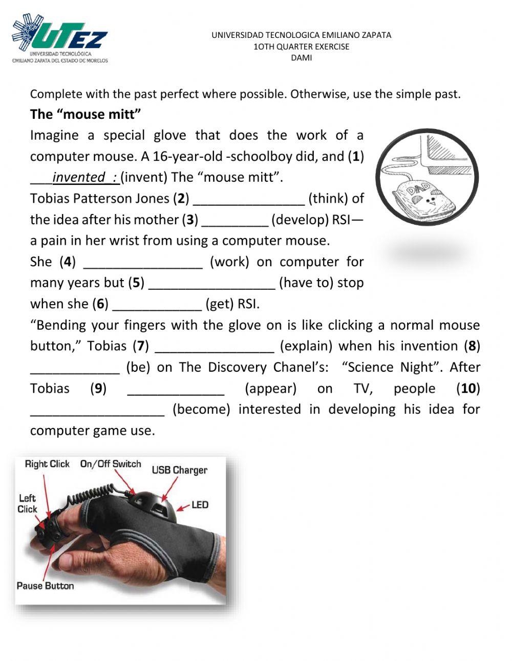 Past Perfect reading