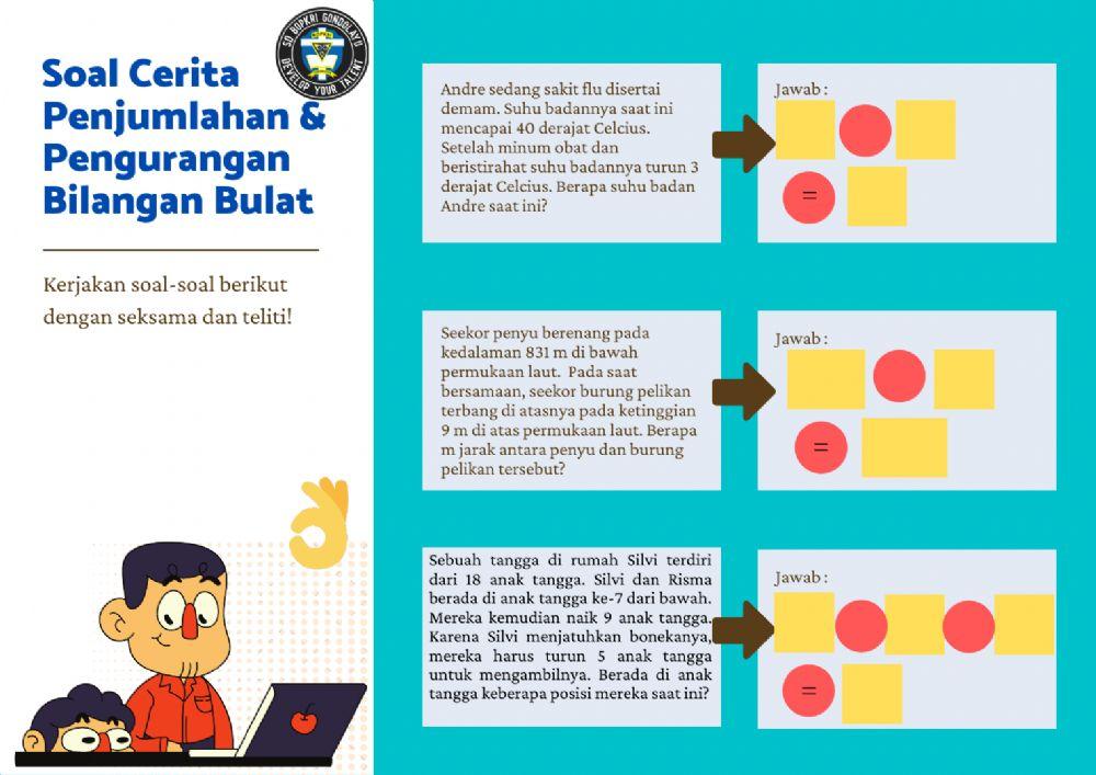 Soal Cerita Penjumlahan dan Pengurangan Bilangan Bulat