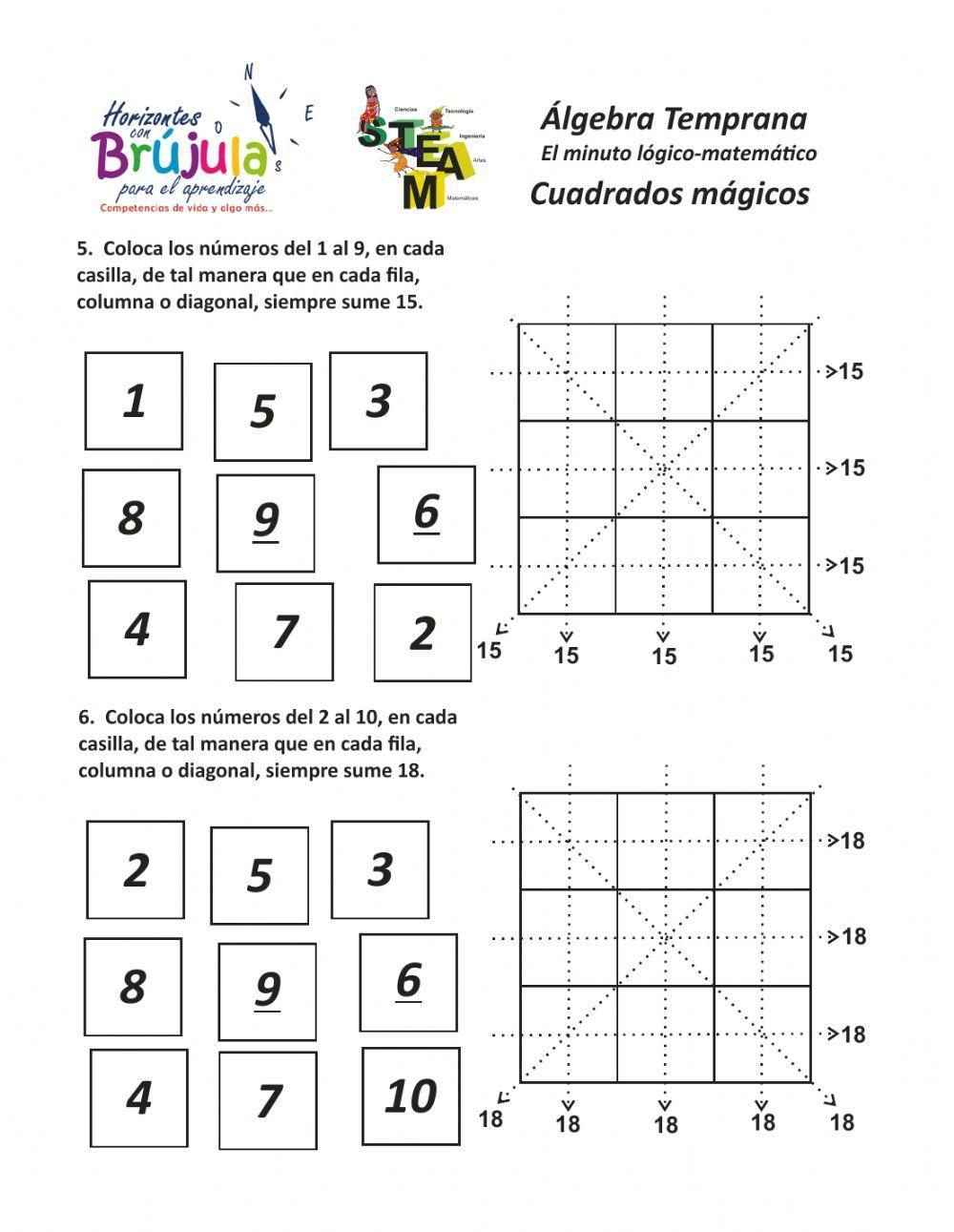 Cuadrados mágicos - 1