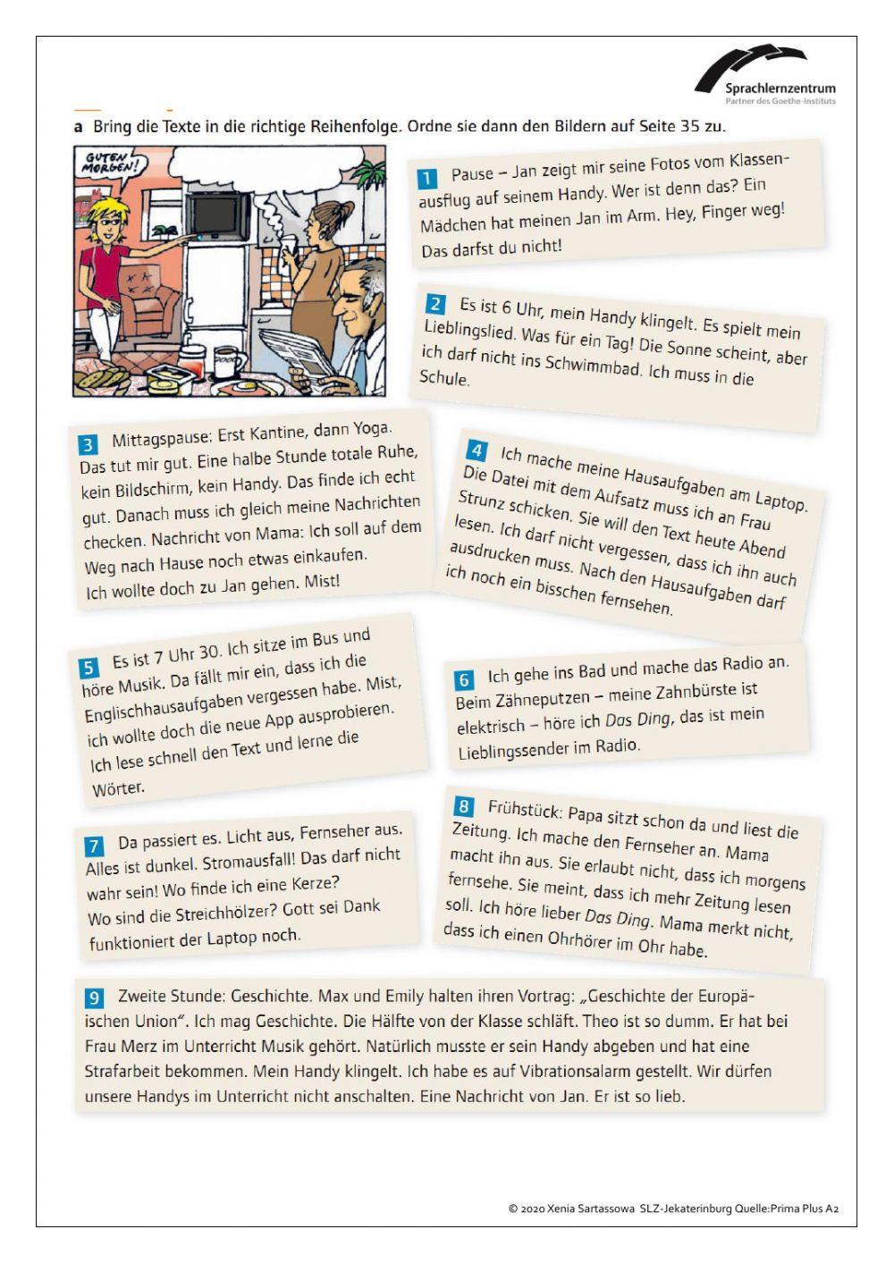 Prima Plus A 2.1. Th. 4 Auftakt