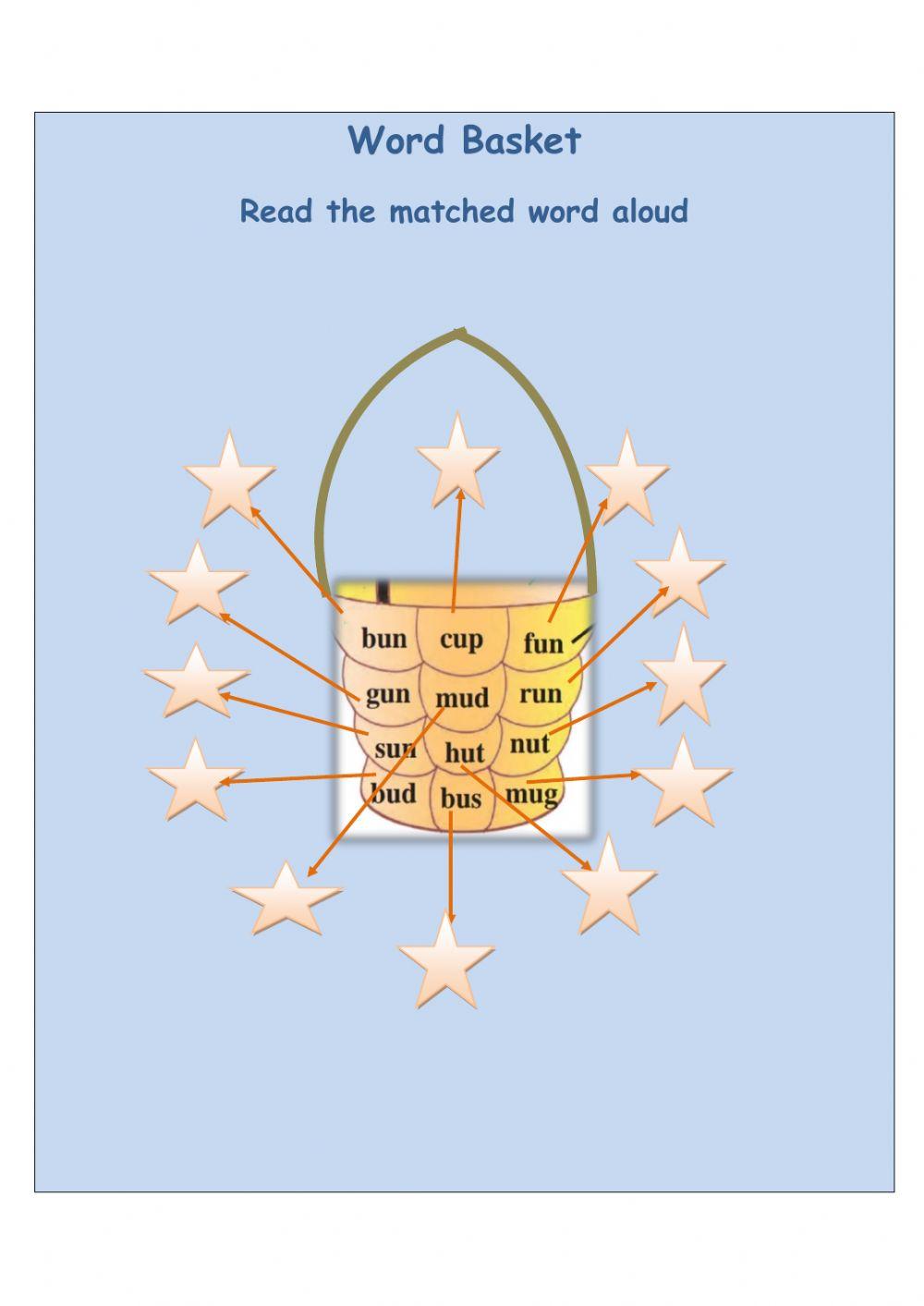 Word Basket worksheet Live Worksheets