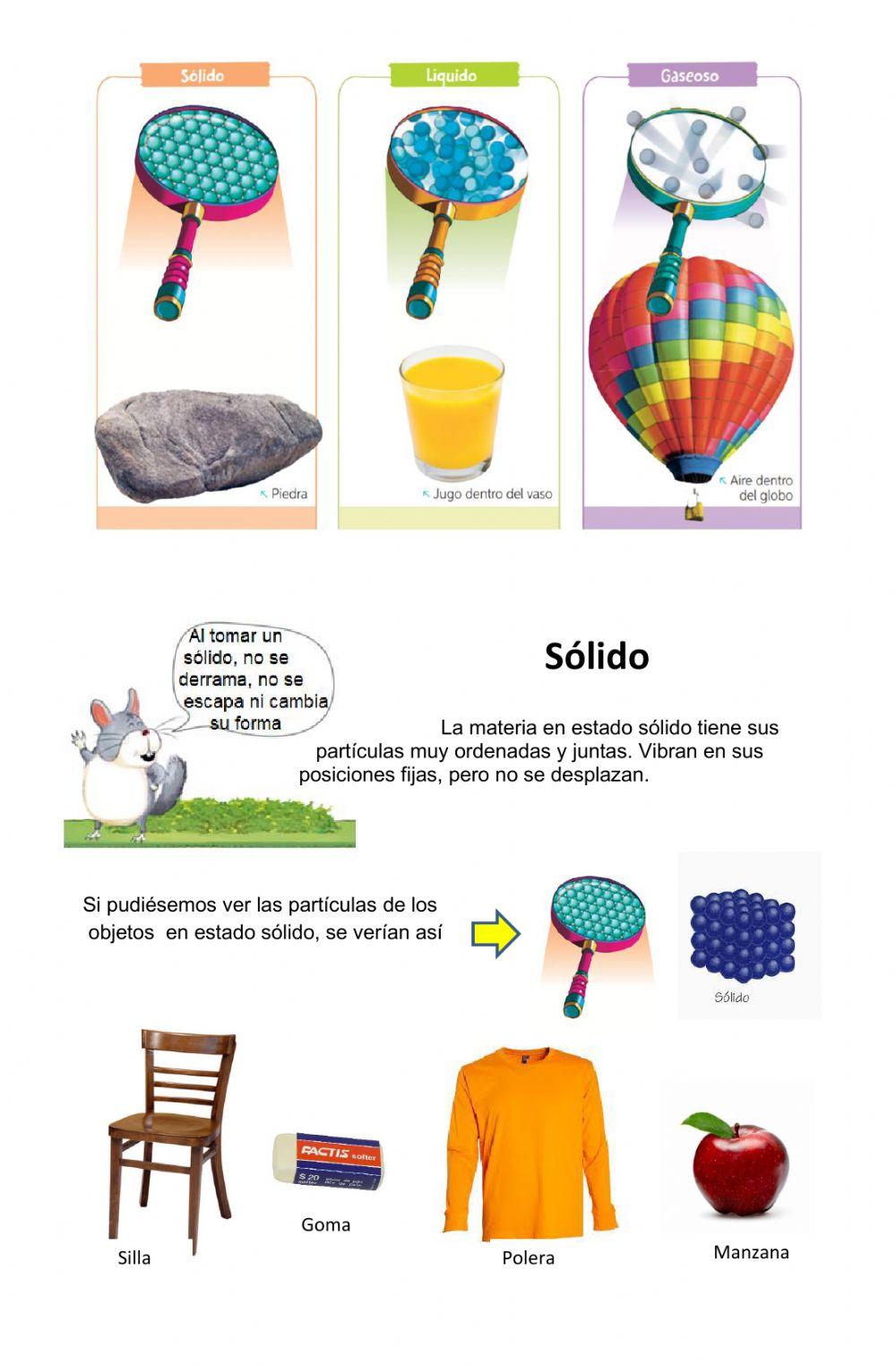 Ficha estados de la materia