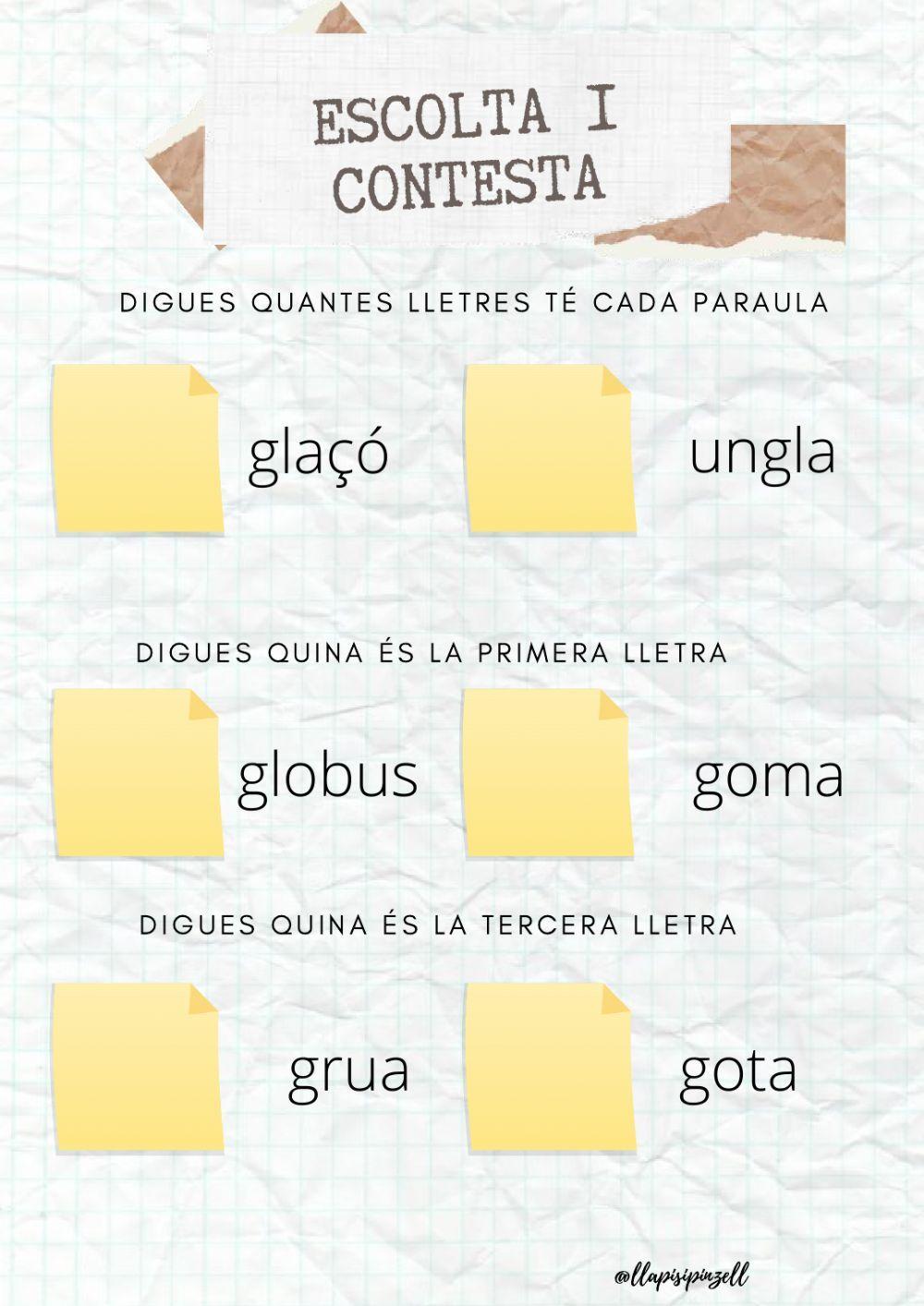 Bisíl·labs 13 primera part