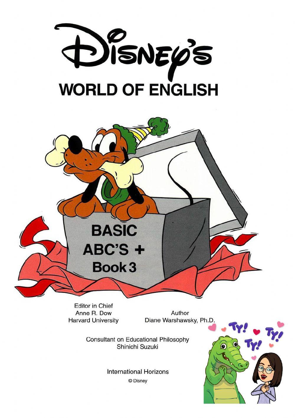 Disney World of English BASIC ABC’s ＋セット Disneys World of English #11 Basic ABC's DVD CD Course Books