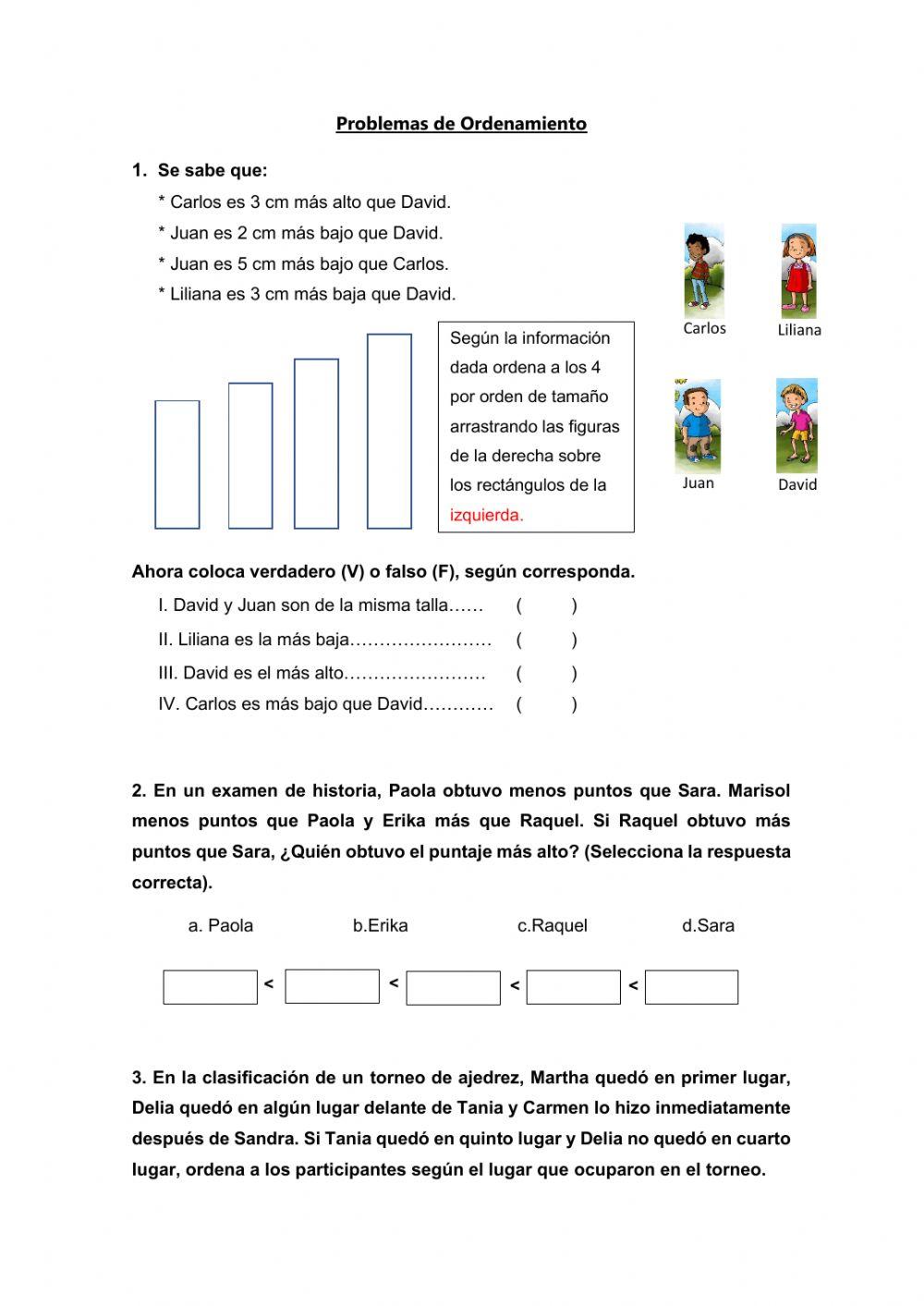 Ordenamiento de Información