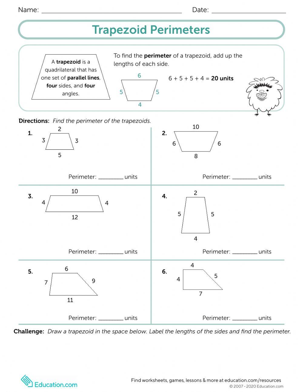Trapezoid perimeter 0512 | Lisbeth Dixon | Live