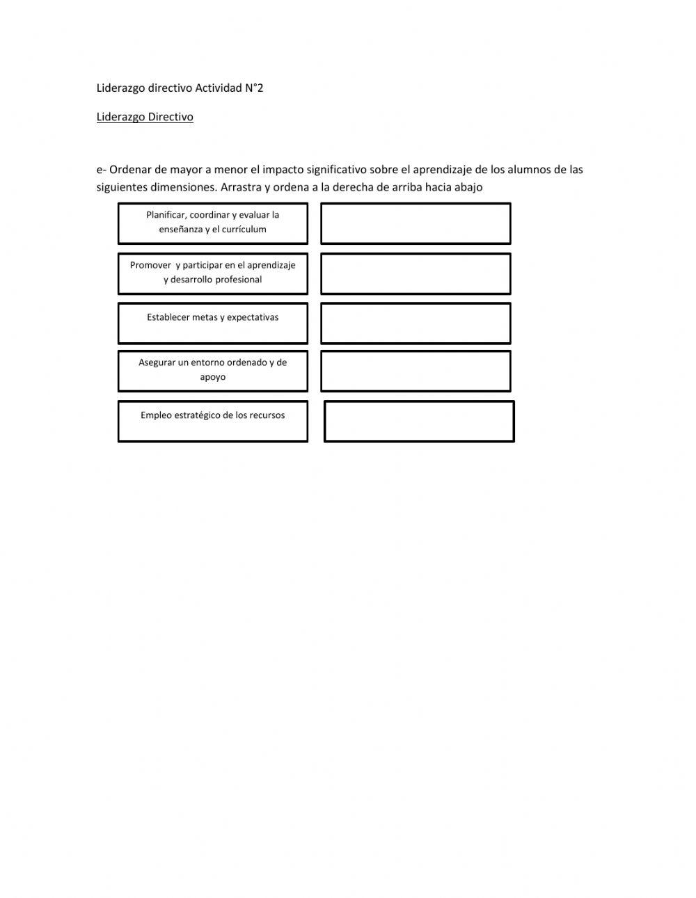 Liderazgo directivo Actividad N°2
