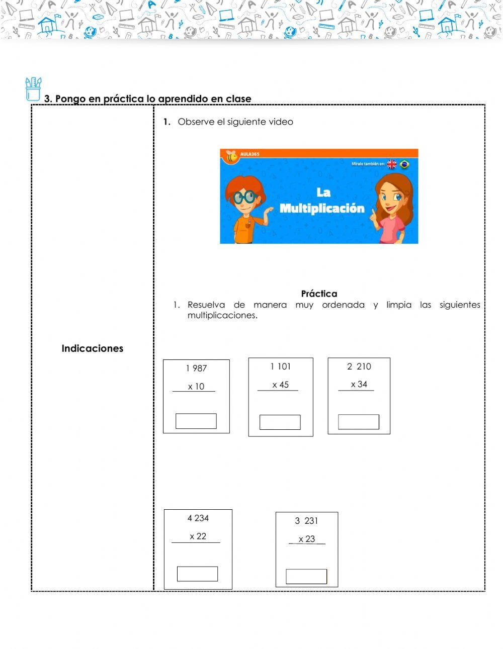 Guía de Matemática del 3 al 7 Agosto