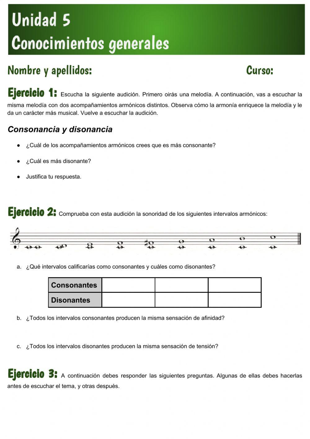 Unidad 5 Conocimientos generales