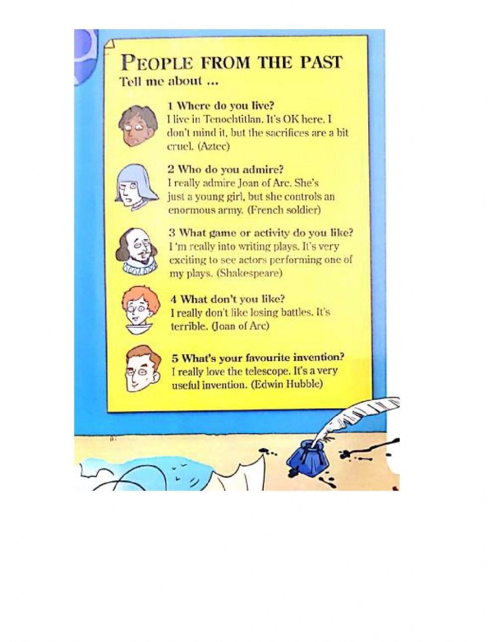 Unit 3: The past- Opposite adjectives 