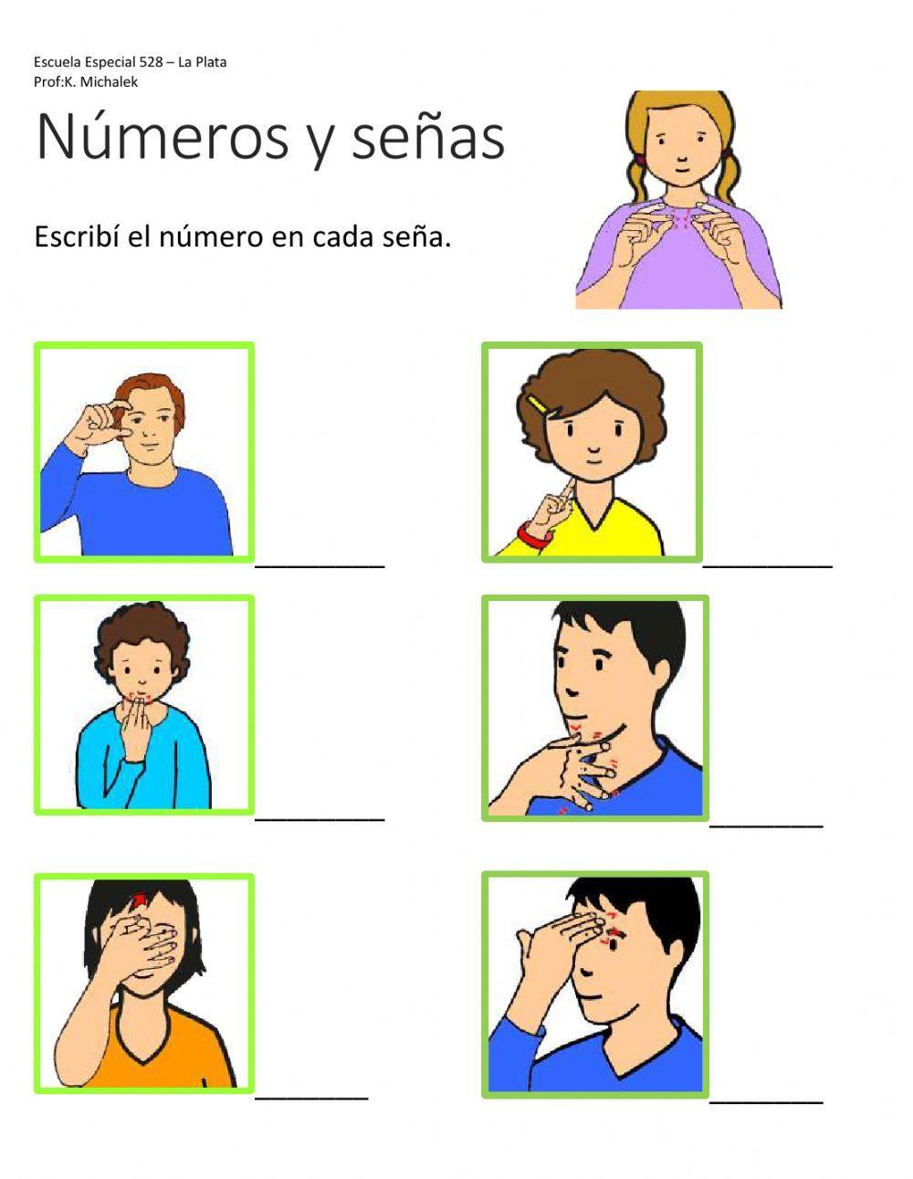 Números del 10 al 15 en LSA