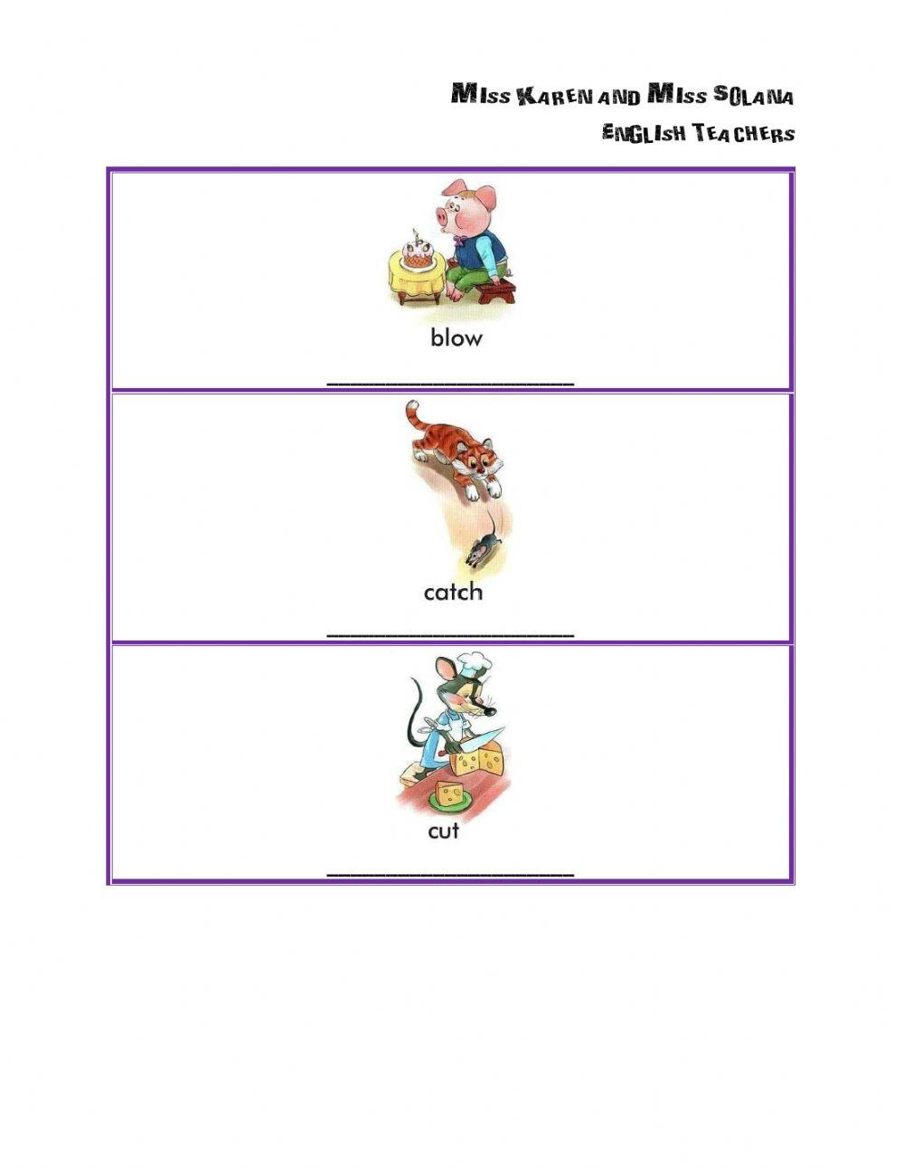 Regular & Irregular verbs