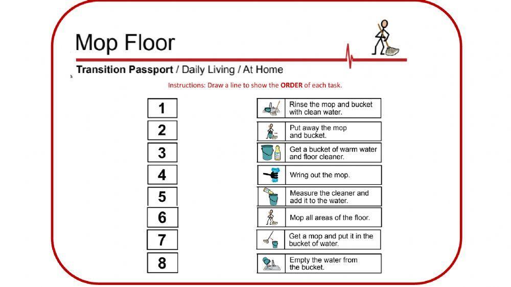 Mop Floor - Order Steps