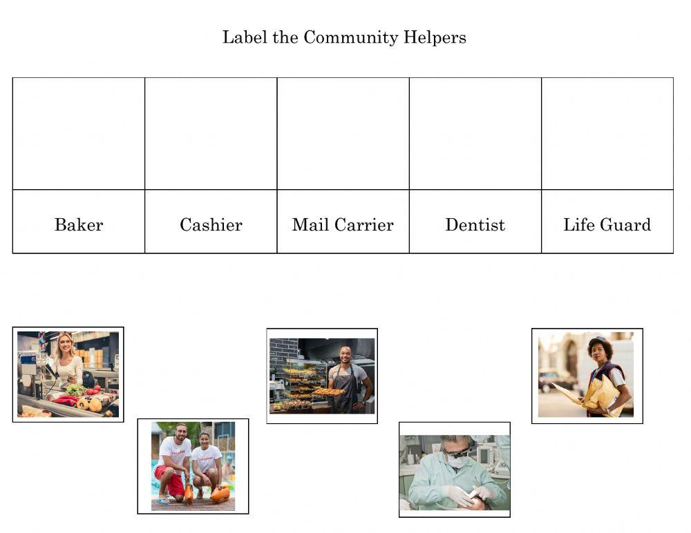 Community Helpers - Label