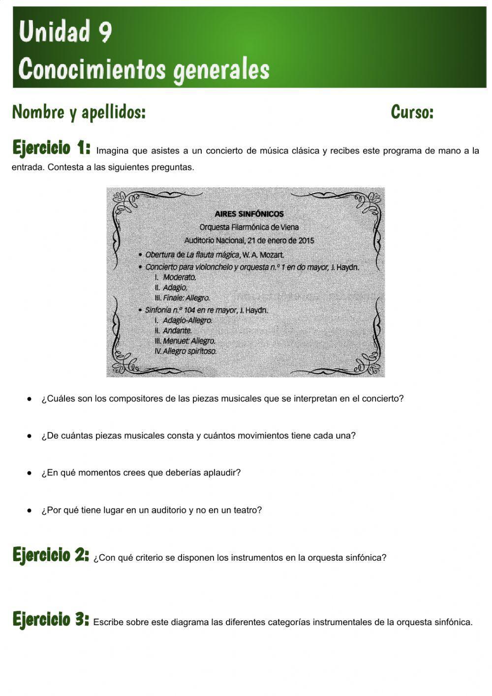 Unidad 9 Conocimientos generales
