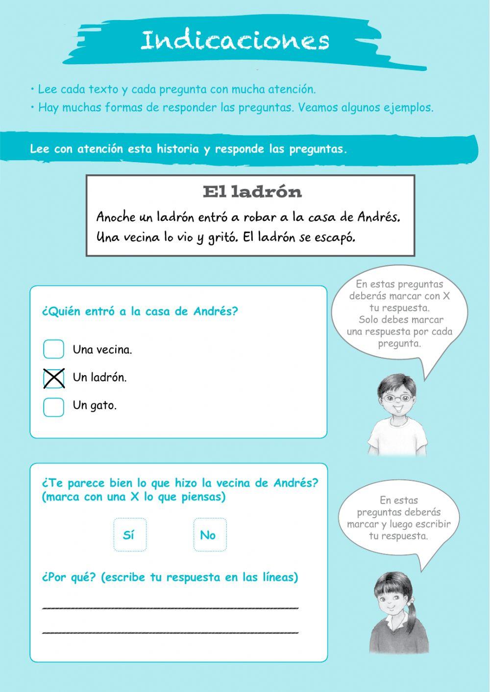 Comprensión de lectura