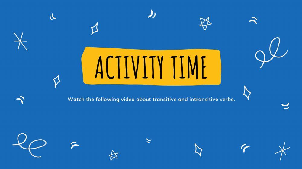 Transitive and Intransitive Verbs 2