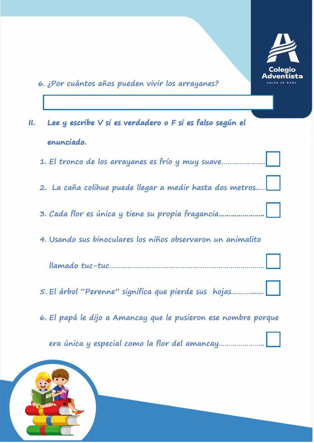 Comprensión de lectura