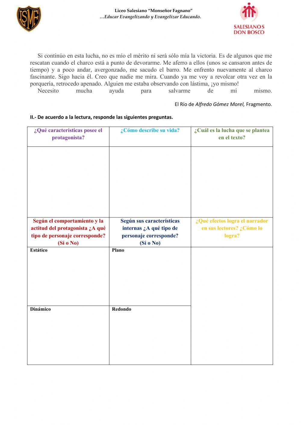Guía de aprendizaje - El Río