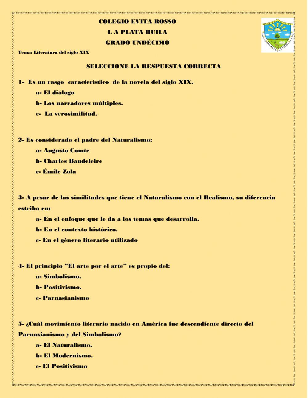 Literatura europea del siglo XIX