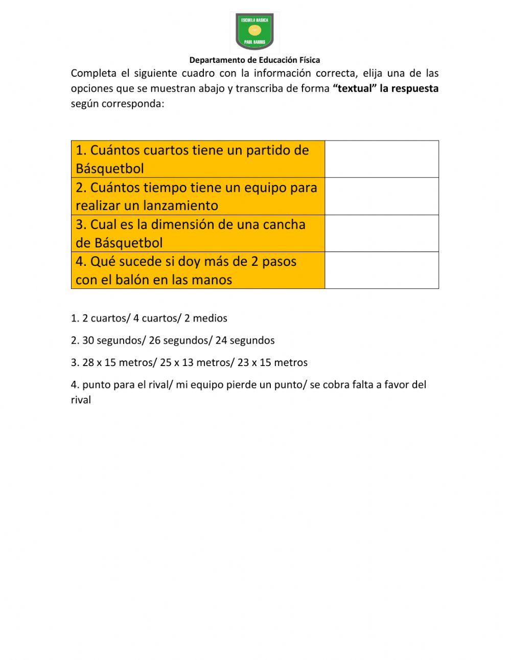 Tarea Final 6° Básico
