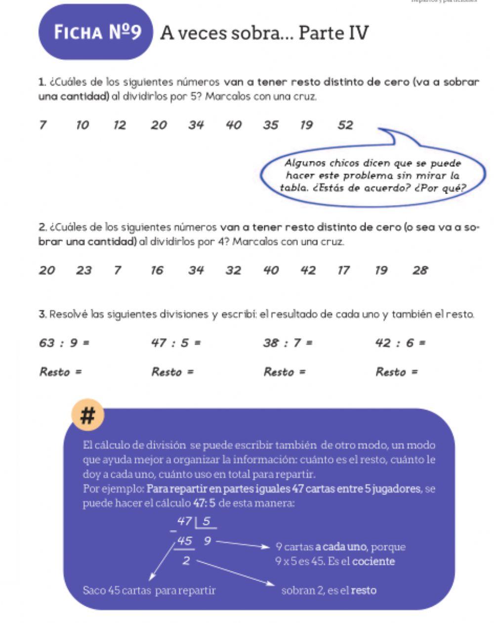 Trayectoria 2 Repartos y Particiones Ficha 9