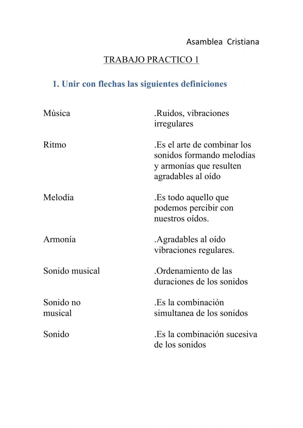 Trabajo practico: música, cualidades del sonido