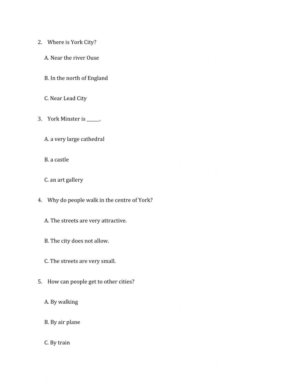 Lớp 6 - Unit 5 NATURAL WONDERS OF THE WORLD-READING