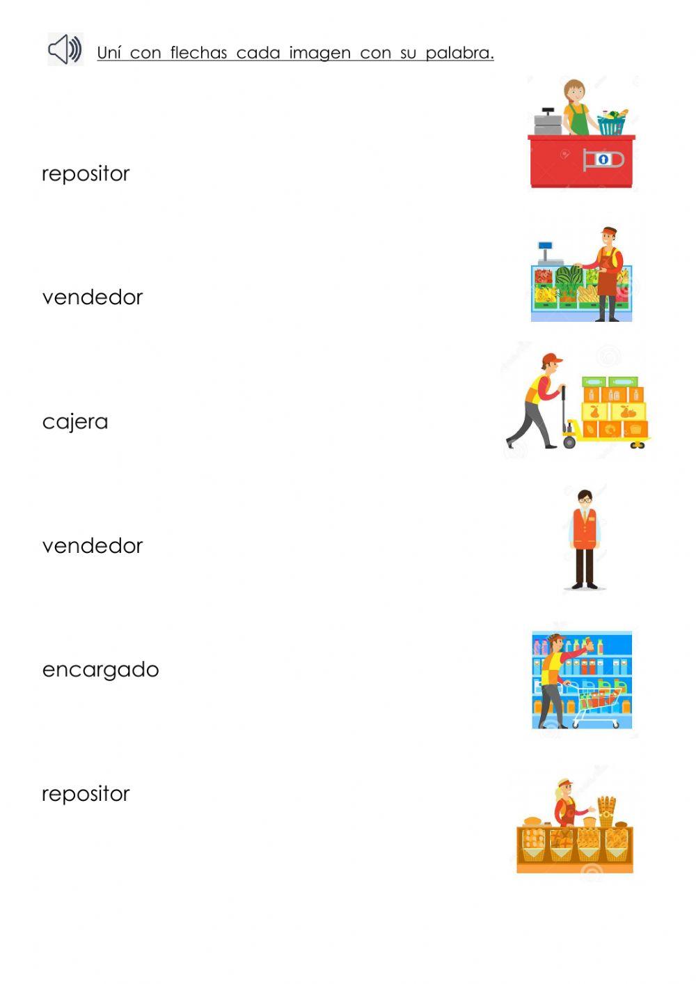 Trabajadores del supermercado