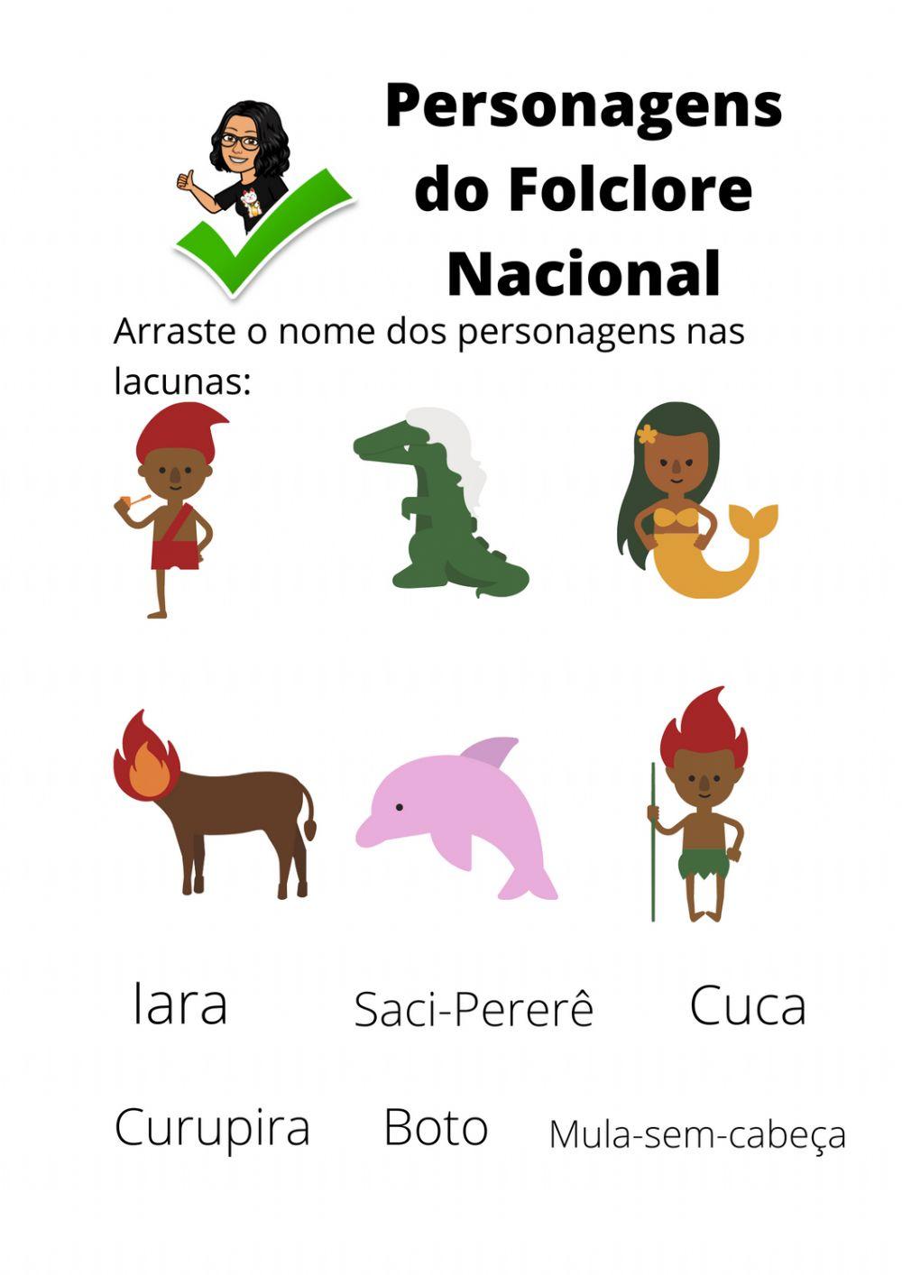 Personagens do folclore nacional