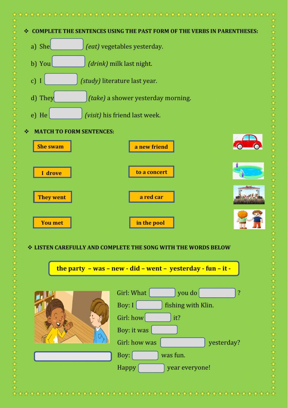 Final practice( past tense)
