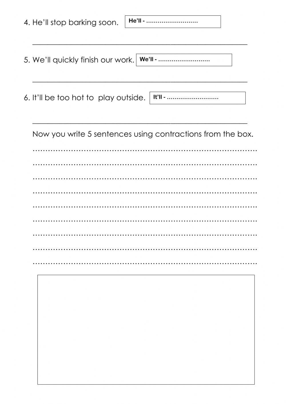 Apostrophe - Contractions